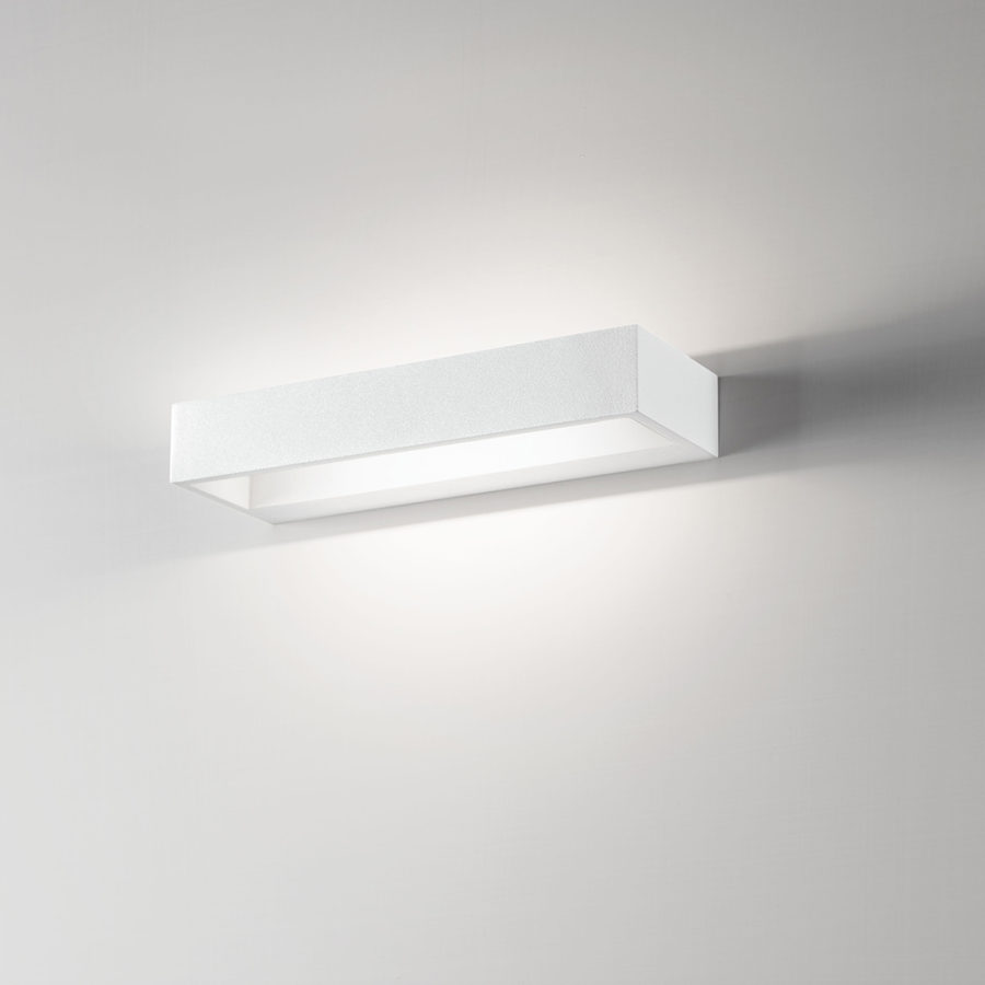 Aluminum satin white LED ceiling lamp