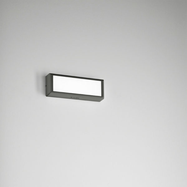 Anthracite sandblasted LED wall lamps