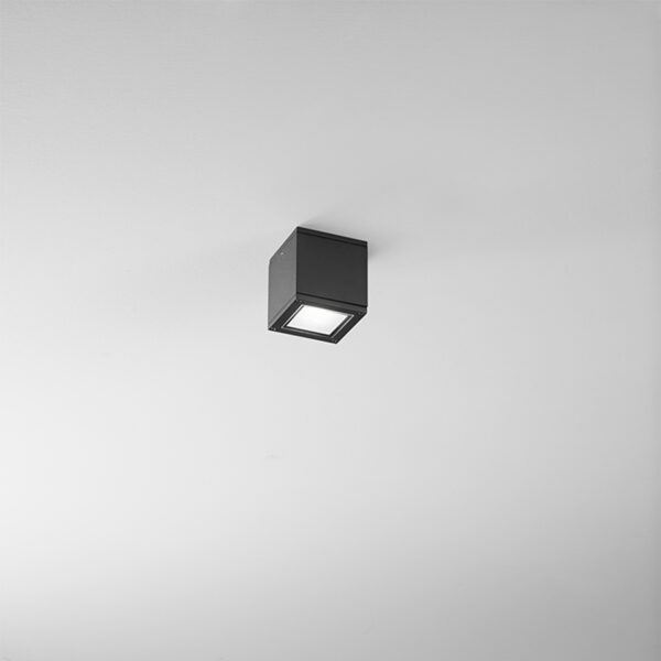 Cubic aluminum ceiling lamp Prysm - Anthracite